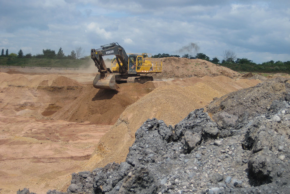 Sand mining. BGS © UKRI