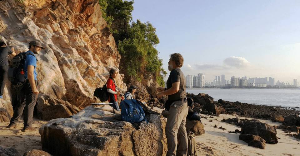 Fieldwork on the island of Tekukor, Singapore