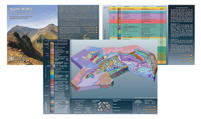 The North Wales geological visualisation model.
