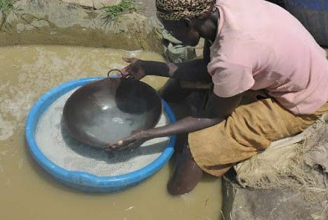 Gold panning