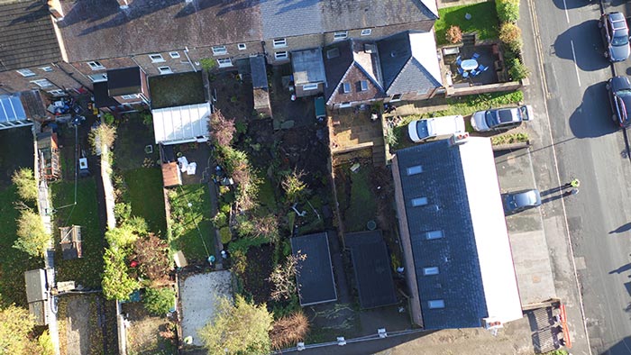 Figure 1: aerial image of the sinkhole using an unmanned aerial vehicle (UAV).