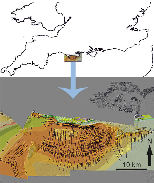 Seamless bedrock map of the Jurassic - SeamlessBedrockDorset