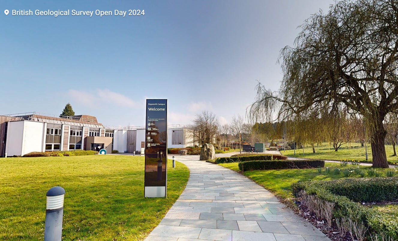BGS Keyworth front entrance.BGS © UKRI